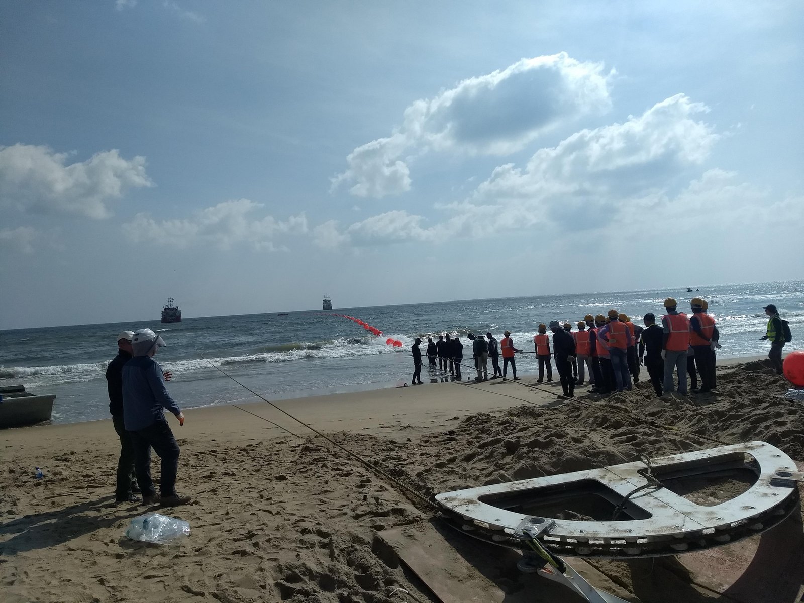 Laying of Submarine Optical Fibre